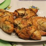 Pesto-stuffed chicken breast